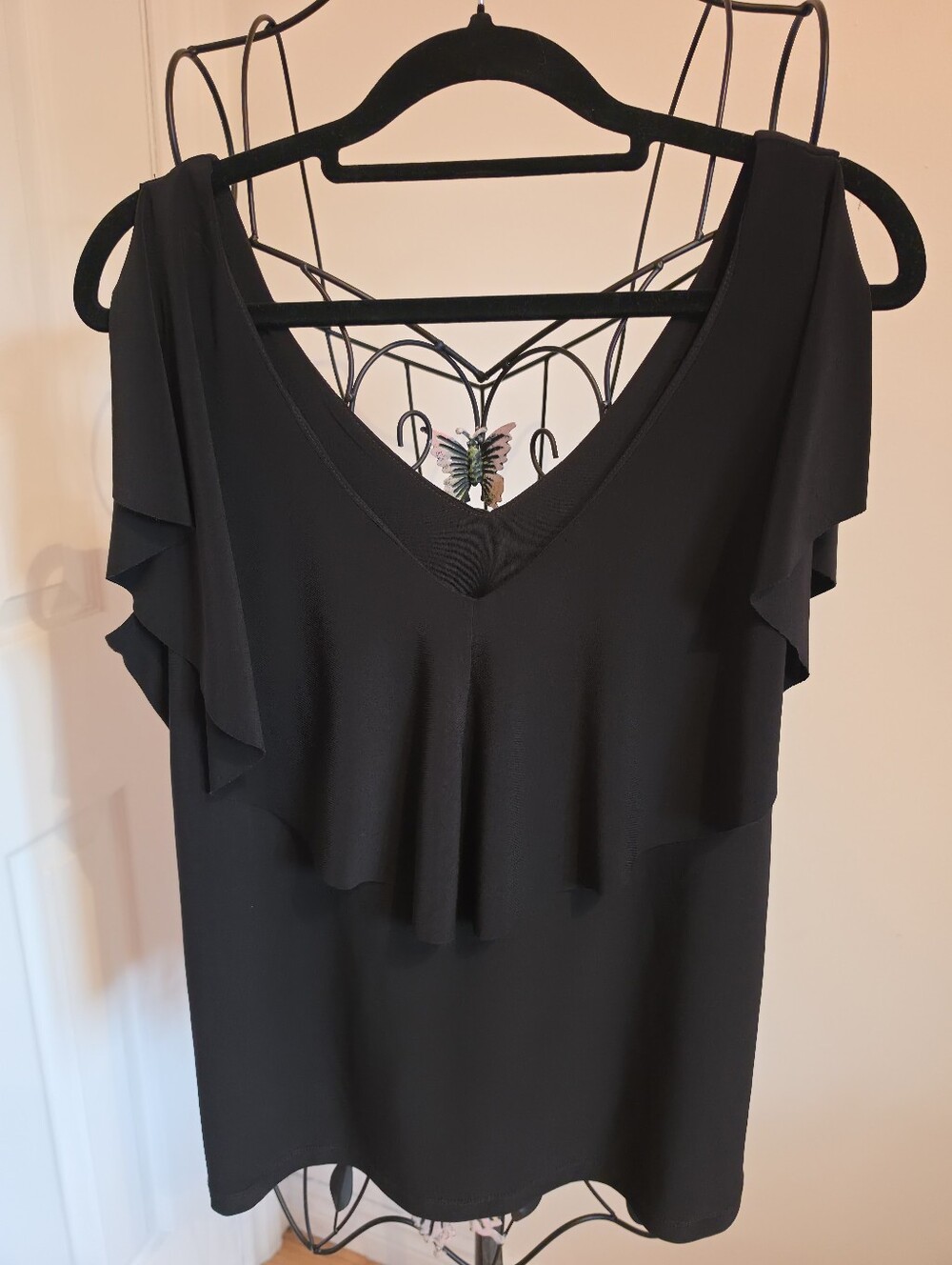 Ruffle V-Neck Top
